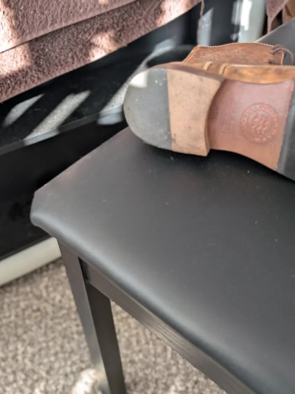 Italian leather high top shoes